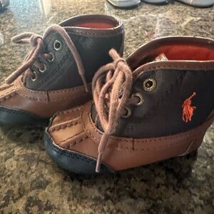 Polo by Ralph Lauren Black and Brown Kids Boots